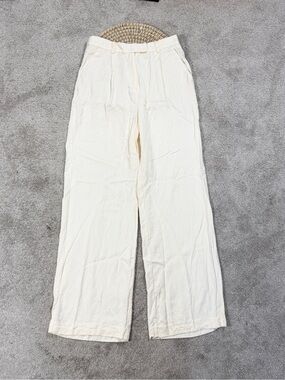 Rumored Women’s Wide Leg High Rise Pants in Cream M